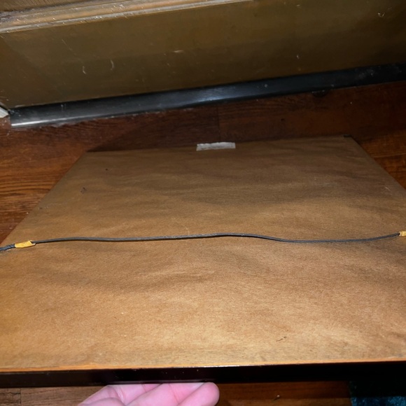 Japanese Calligraphy Shodo Dark Wood Framed Blue, White and Black Art Wall Decor - Picture 6 of 8